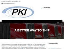 Tablet Screenshot of pkilogistics.com